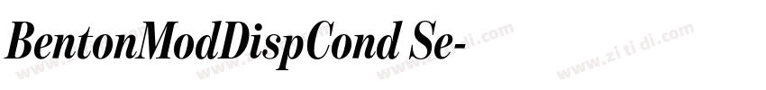 BentonModDispCond Se字体转换
